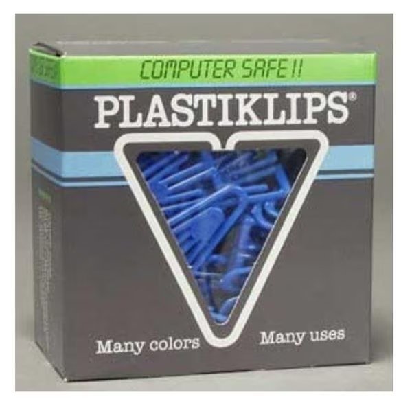 Plastiklips Paper Clips Large Size 200 Pack DARK BLUE (LP-0630), Plastiklips, Mfr#: LP-0630